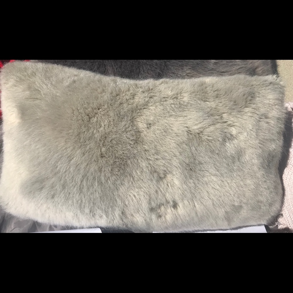 RESTORATION HARDWARE FAUX Fur Lumbar Pillow